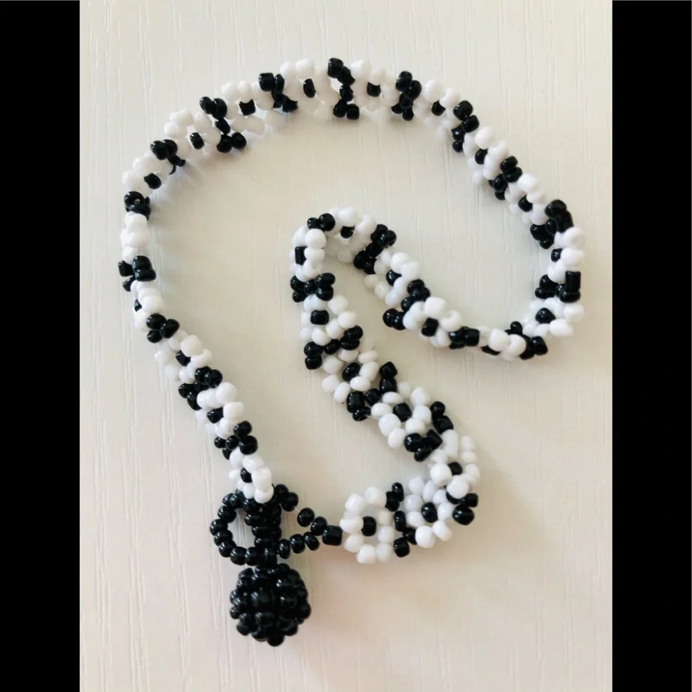 2 anklets glass bead /bracelet 9 inches each